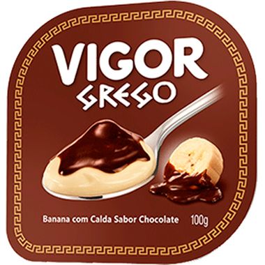 Iogurte Grego Banana e Chocolate Vigor 100g