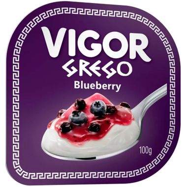 Iogurte Grego Blueberry Vigor 100g