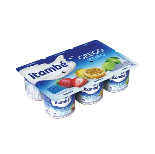 Iogurte Grego Itambe Zero 540g Morango/Maracuja/Limao