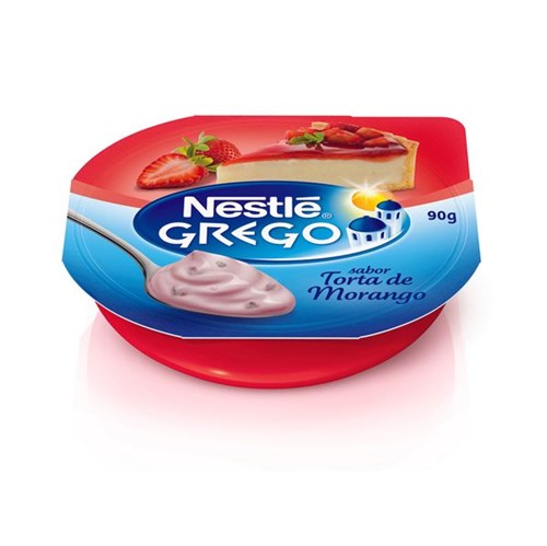 Iogurte Grego Nestle 90g Torta Morango