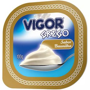 Iogurte Grego Sabor Baunilha Vigor 100g