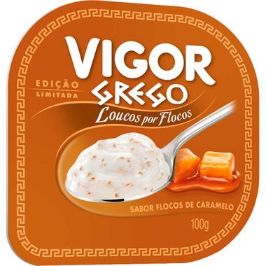 Iogurte Grego Sabor Caramelo Vigor 100g
