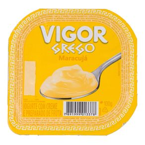 Iogurte Grego Sabor Maracujá Vigor 100g