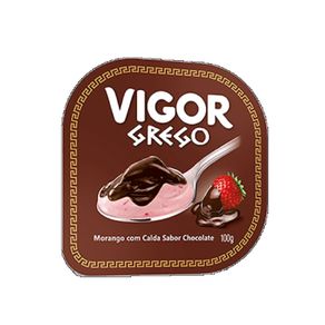 Iogurte Grego Sabor Morango com Chocolate Vigor 100g