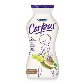 Iogurte Liquido de Uva Verde Agua de Coco e Cha Branco Sem Lactose Danone 170g