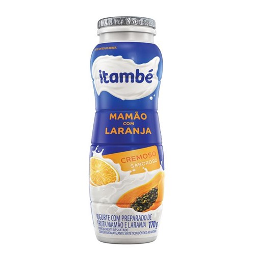 Iogurte Liquido Itambe 170g Mamao com Laranja