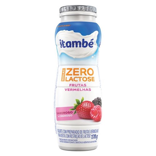Iogurte Liquido Itambe Nolac 170g Sem Lact Frutas Vermelhas