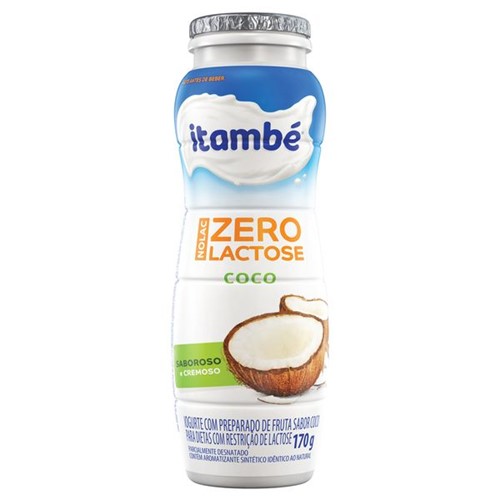 Iogurte Liquido Itambe Nolac 170g Sem Lactose Coco