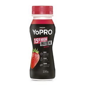 Iogurte Líquido Yopro Sabor Morango Danone 250g
