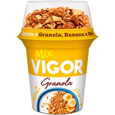 Iogurte Mix Granola com Banana e Mel Vigor 165g