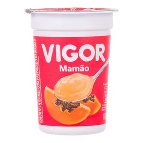 Iogurte Natural com Polpa de Mamão Vigor 170g