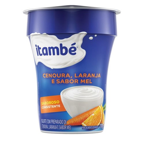 Iogurte Natural Itambe 170g Laranja-Cenoura-Mel