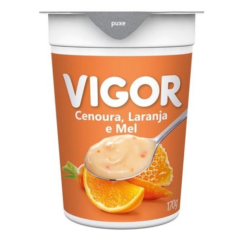 Iogurte Natural Vigor 170g Laranja/Cenora/Mel