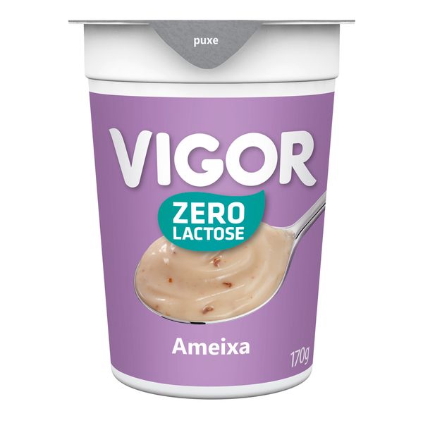 Iogurte Natural Vigor 170g Sem Lactose Ameixa