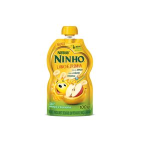 Iogurte Ninho Lancheirinha Sabor Maçã e Banana Nestlé 100g