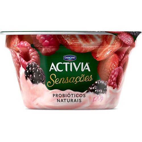 Iogurte Polpa Activia 120g Pedaços Frutas Silvestres