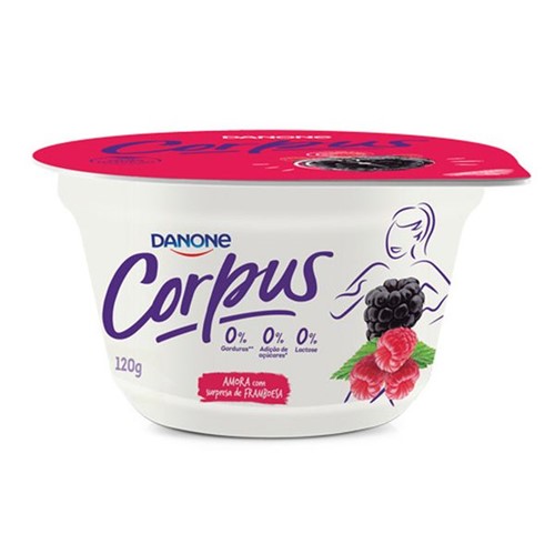 Iogurte Polpa Corpus 120g Sem Lactose Amora com Framboesa
