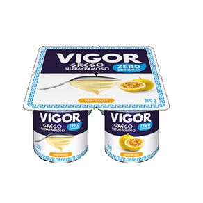 Iogurte Ultracremoso Zero de Maracuja Grego Vigor 360g