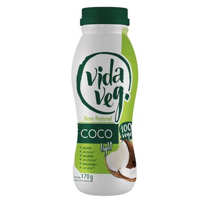 Iogurte Vegano Light de Coco 170g - Vida Veg