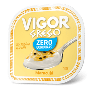 Iogurte Vigor Grego Zero Maracujá 100g