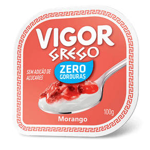 Iogurte Vigor Grego Zero Morango 100g