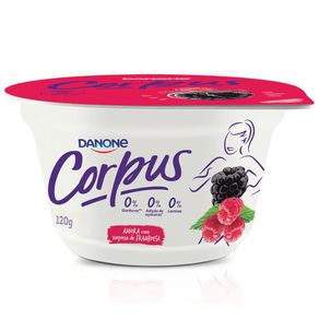 Iogurte Zero Lactose Polpa de Amora e Framboesa Corpus Danone 120g