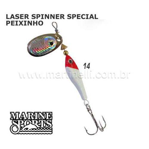 Isca Artificial Marine Sports LASER Spinner Special 8g Cor14