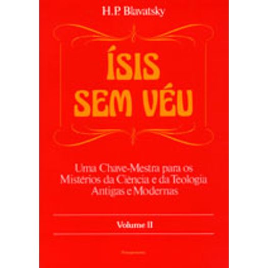 Isis Sem Veu - Vol Ii - Pensamento