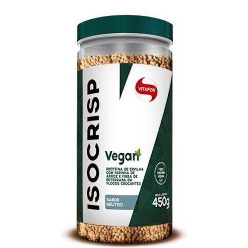 Isocrisp Vegan Pote Pó 450g - Vitafor Vegano Proteina