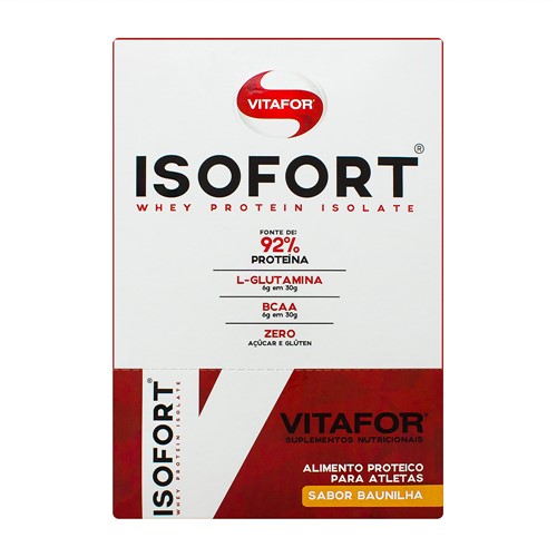 Isofort Vitafor Sabor Baunilha Sachê com 15 Unidades de 30g Cada