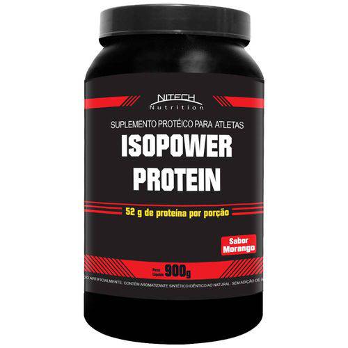 Isopower Protein - 900g - Whey Isolada - Nitech Nutrition-Morango