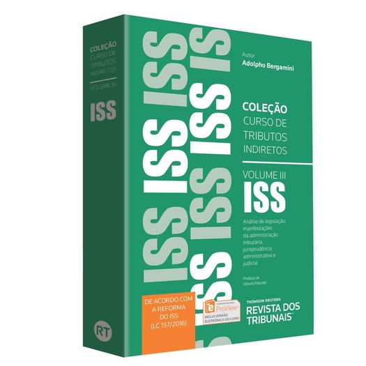 Iss - Vol 3 - Colecao Curso de Tributos Indiretos - Rt