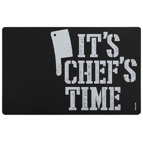 It's Chef's Time Lugar Aericano. 44 Cm X 29 Cm Preto/branco