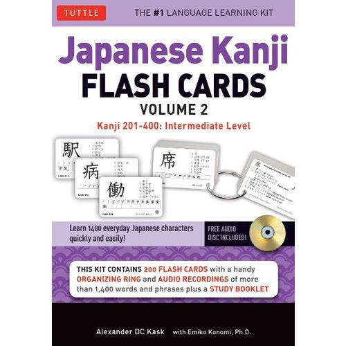 Japanese Kanji Flash Cards Volume 2: Kanji 201-400 - Intermediate Level - com CD.