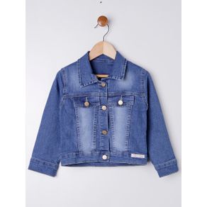 Jaqueta Jeans Infantil para Menina - Azul 1