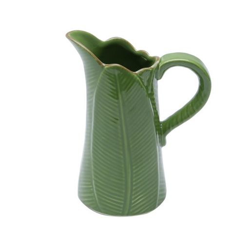 Jarro de Cerâmica Verde 17,5cm Banana Leaf 3876 Lyor