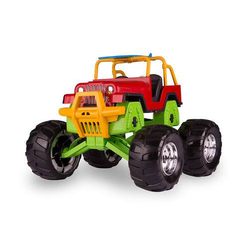 Jeep Monster com Suspensão e Pneus de Borracha 5733 - Poliplac