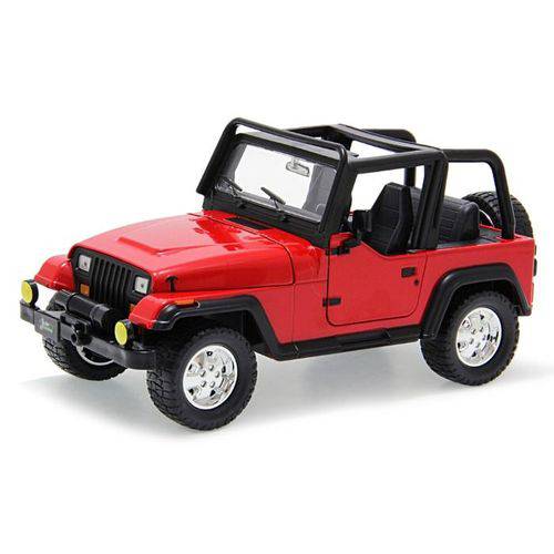 Jeep Wrangler 1992 Jada Toys 1:24 Vermelho