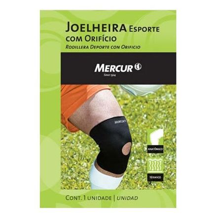 Joelheira Mercur Esporte com Orifício Tamanho M