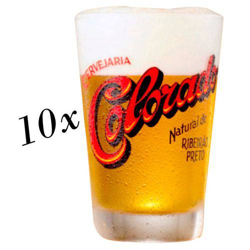 Jogo 10 Copos Cerveja Colorado - 350 Ml