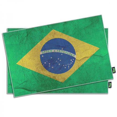 Jogo Americano Bandeira Brasil - 2 Peças