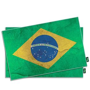 Jogo Americano Bandeira do Brasil - 2 Peças