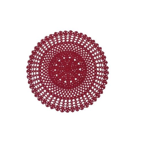 Jogo Americano Circular Croche - Rubi