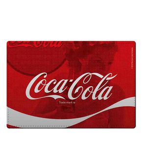 Jogo Americano e Porta Copos Coca-Cola Wave Vermelho - 4 Pecas