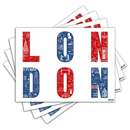 Jogo Americano - London com 4 Peças - X672Jo