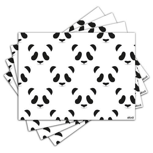 Jogo Americano - Panda com 4 Peças - X1112Jo