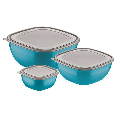 Jogo Bowls 3 Peças Mix Color Azul 25099168 - Tramontina
