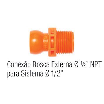 Jogo Conexão Rosca Externa 1/2" 17-L - Fixoflex