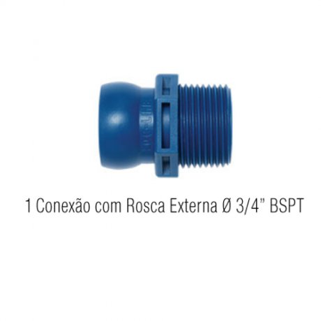 Jogo Conexão Rosca Externa 8-M - Fixoflex