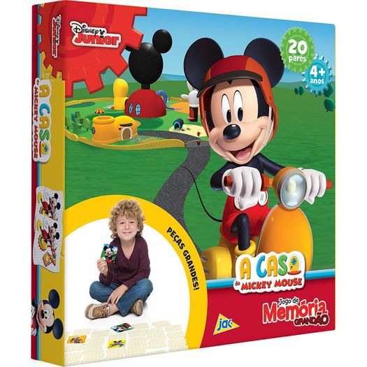 Jogo da Memória Grandão 40 Peças a Casa do Mickey 2315 Jak